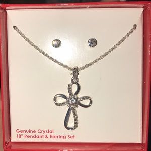 Never opened necklace and earrings set